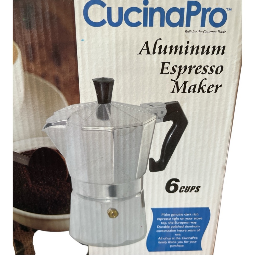 CucinaPro espresso maker 6 cups. New
